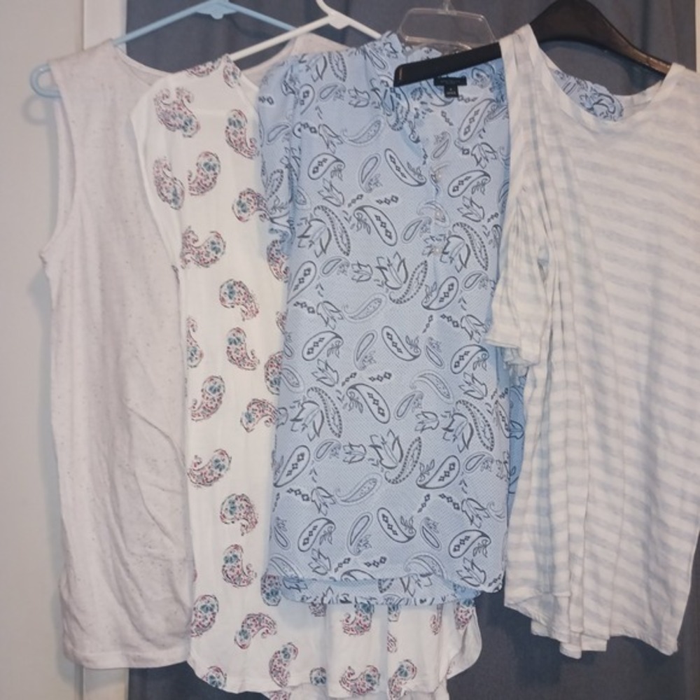 9‎ Loft Tops NWT NWOT Cottagecore Short Sleeve Blouses Med Tunic Tank Tops - Picture 6 of 16